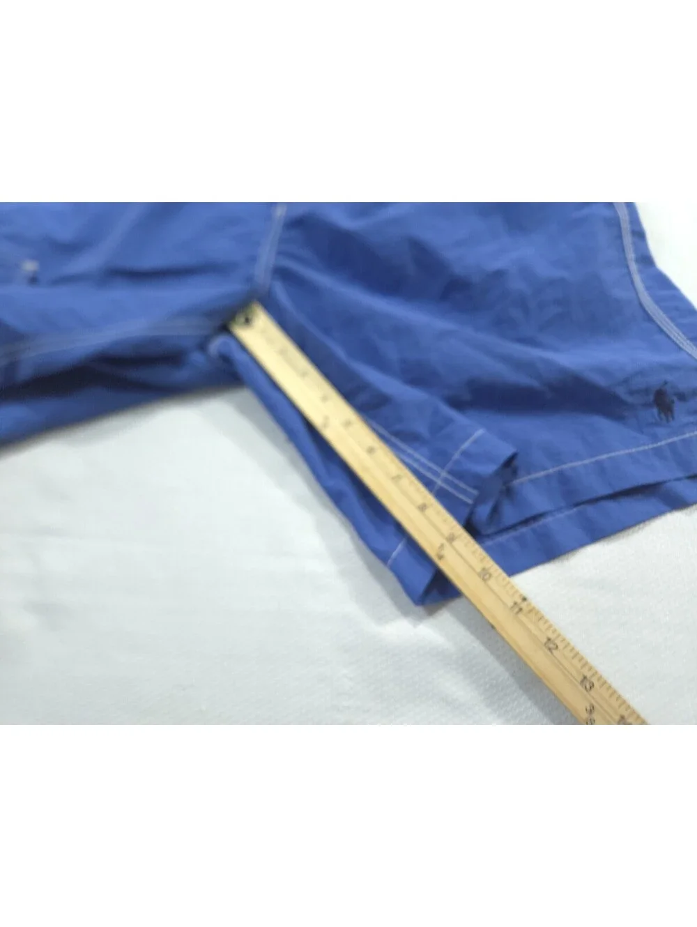 Polo Ralph Lauren Swim Trunks Mens Large Blue Cargo Mesh Lined Shorts Vintage